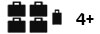 4+ suitcases
